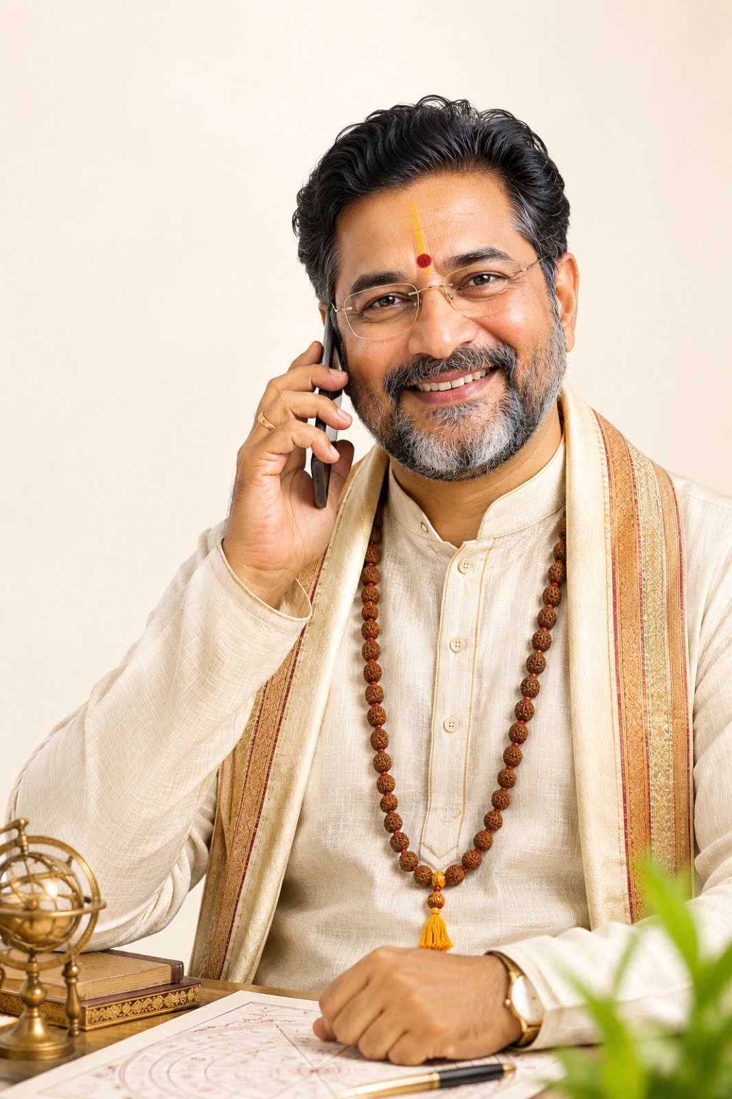Gemstone expert astrologer on a call